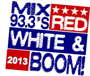 Mix 93.3's Red, White & Boom is this Friday at Starlight Theatre. (Logo courtesy of Mix 93.3)