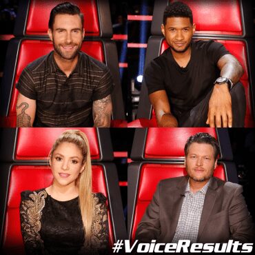 Two of these coaches lost artists tonight! (Photo property of NBC)