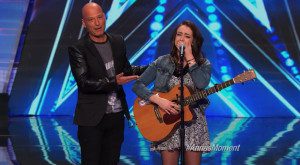 Anna Clendening and Howie Mandel AGT