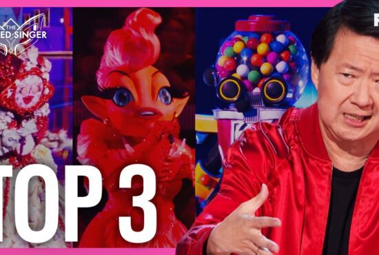 Clock, Goldfish and Gumball face off for the final two spots in The Masked Singer: Season 11 Finale. (Photos and graphics property of FOX)