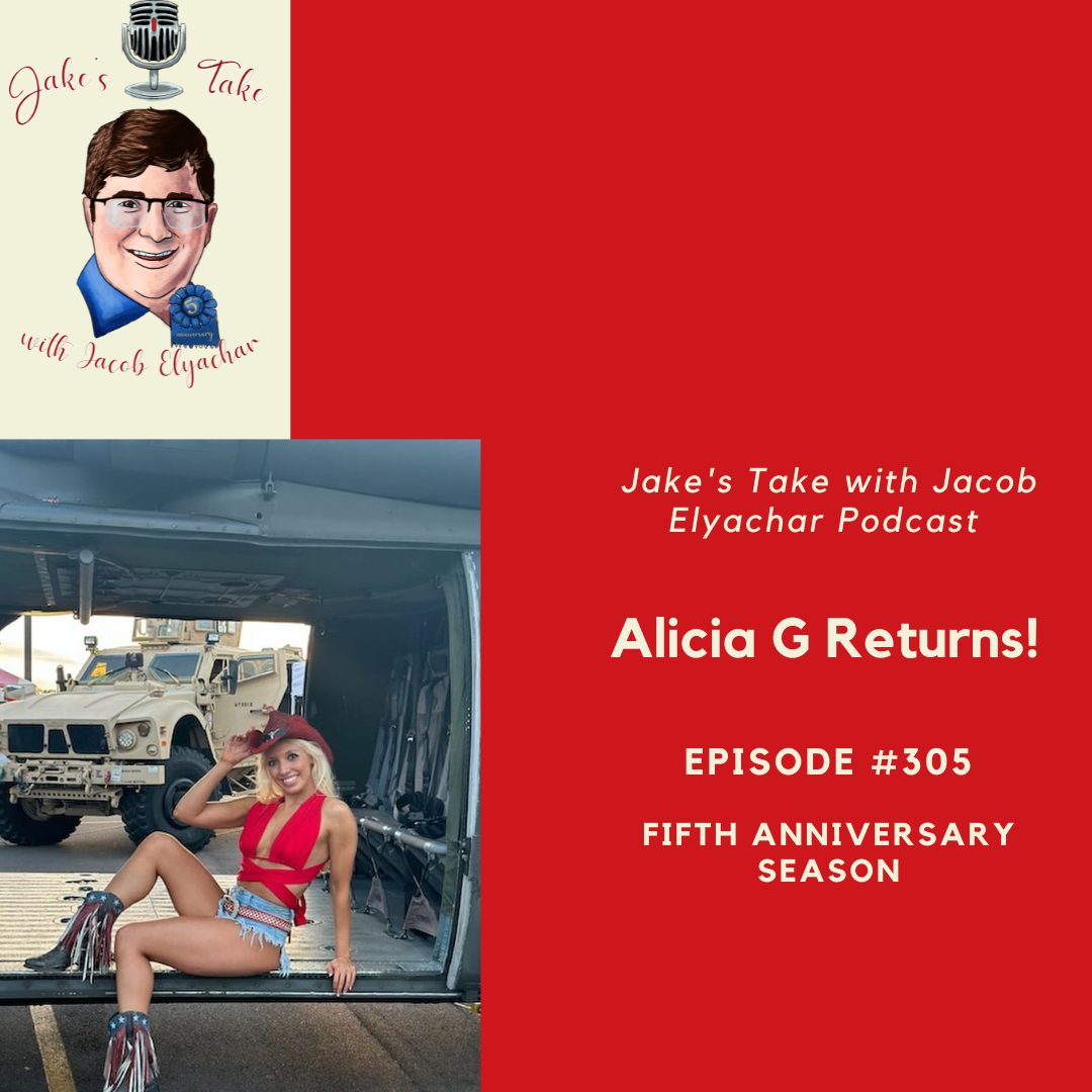 Singer, rapper, and live streamer Alicia G returns to 'The Jake's Take with Jacob Elyachar Podcast' to talk about wrapping up the latest season of 'Spilling the Tea with Alicia G' and her latest single: "Hey Yo Rodeo."