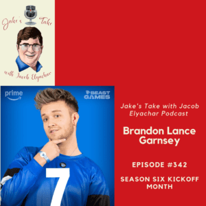 Brandon Lance Garsey discussed his Beast Games experience, working with Nick Uhas, TikTok’s end in the US, when he visited 'The Jake's Take with Jacob Elyachar Podcast.'