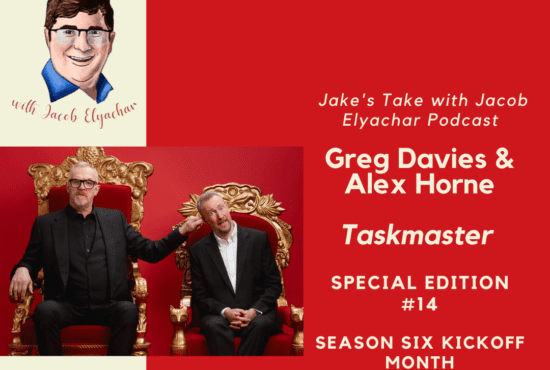 Taskmaster presenters Greg Davies & Alex Horne visited Jake's Take with Jacob Elyachar Podcast to talk Series 19 & its tenth anniversary.