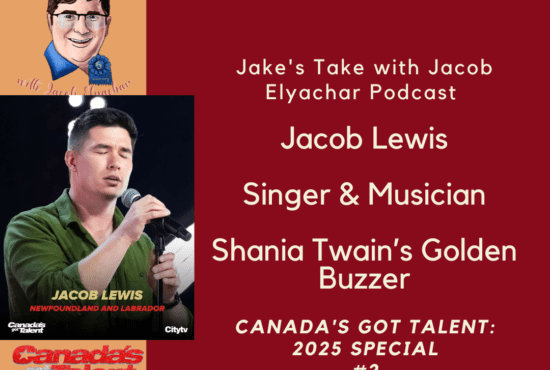 Singer & musician Jacob Lewis visited Jake's Take with Jacob Elyachar Podcast to discuss his 'CGT' audition, receiving Shania Twain's Golden Buzzer & more!
