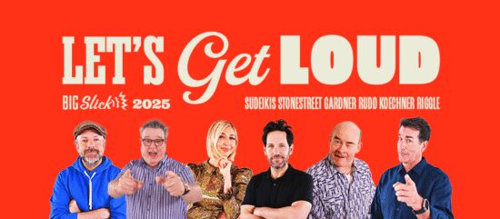 Paul Rudd, Jason Sudekis, Rob Riggle, Eric Stonestreet, David Koechner, & Heidi Gardner bring the laughs, fun & superstars to 2025 Big Slick Kansas City. (Photos & graphics property of Big Slick KC)