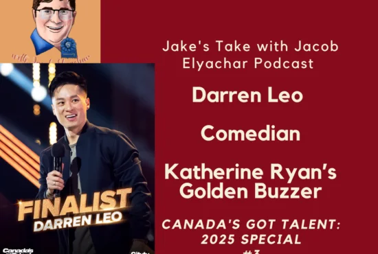 Comedian Darren Leo visited Jake's Take with Jacob Elyachar Podcast to discuss his Golden Buzzer moment & preview his CGT finale performance