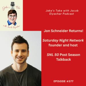 Saturday Night Network (SNN)'s Jon Schneider returns to the podcast & spoke about SNL50, wanting the NBC live show to ban Morgan Wallen, & conversations with Fred Armisen and Joe Piscapo.