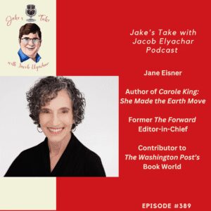 Author & journalist Jane Eisner spoke about her new book on Carole King, interviews with Netanyahu, Obama & RBG on the latest podcast.