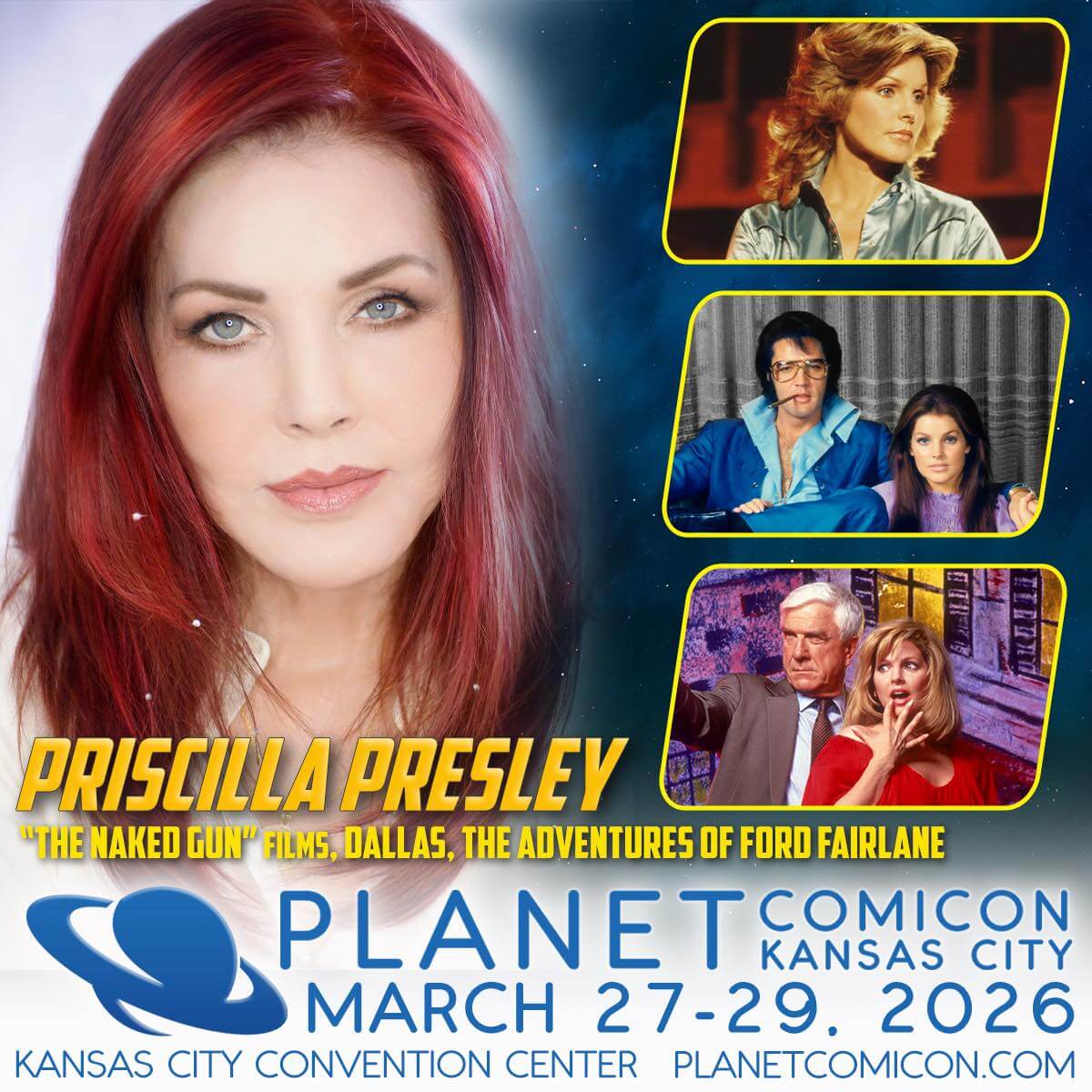 Entertainment industry legend Priscilla Presley is coming to Planet Comicon Kansas City!