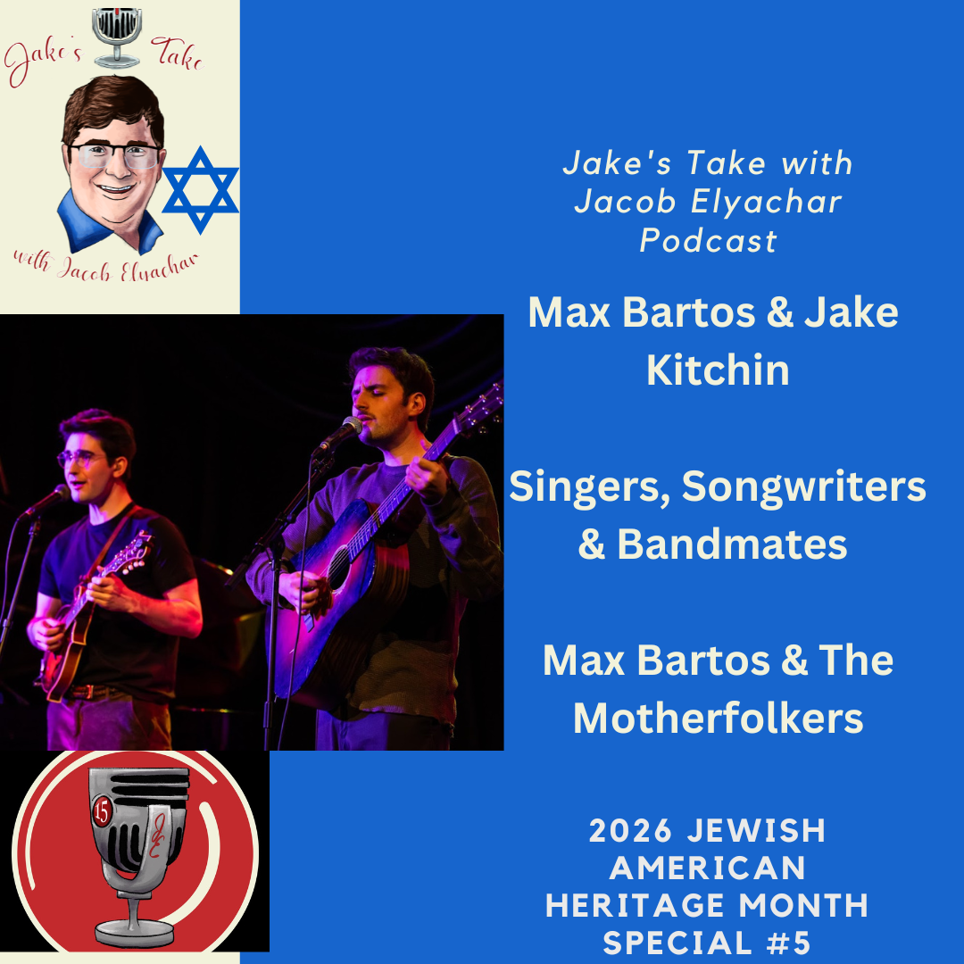 Max Bartos & Jake Kitchin spoke about being bandmates, battling antisemitism in NYC, & opening for Rita Wilson in the final Jewish American Heritage Month special!