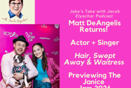 Actor Matt DeAngelis returned to 'Jake's Take with Jacob Elyachar' to preview the 2026 sold out New York City concert series - Janice Jam.