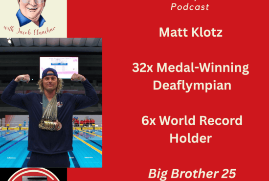 Matt Klotz visited the podcast & spoke about swimming, the Deaflympics, his time on 'Big Brother' & friendship with Cirie Fields on the latest episode of 'The Jake's Take with Jacob Elyachar Podcast.'