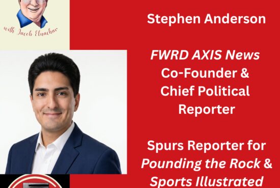 FRWD AXIS News co-founder Stephen Anderson spoke about covering the Biden & Trump White Houses, the San Antonio Spurs & AGT during his visit to Jake's Take with Jacob Elyachar